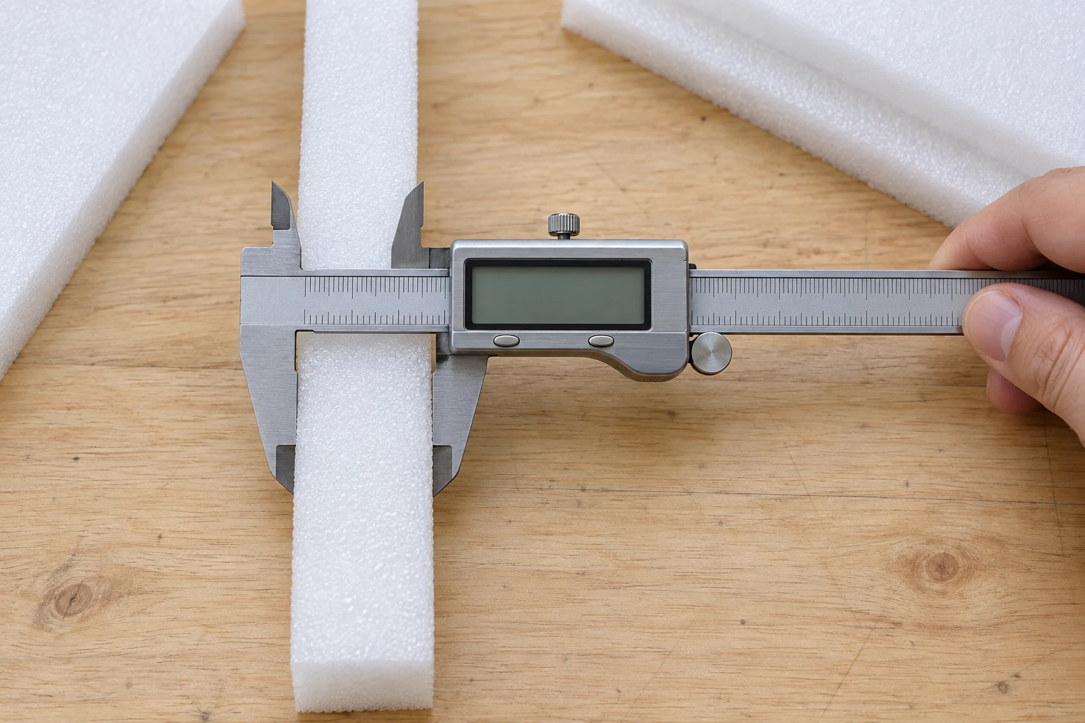 Concept illustration for confirming a EPP Foam sample