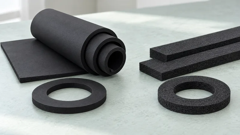 Neoprene and EPDM sealing sample groups shown side by side.